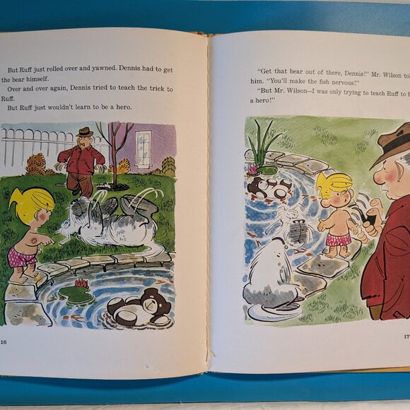 1963 Hardcover Dennis the Menace and Ruff Big Golden Book by Carl Memling - Picture 6 of 7